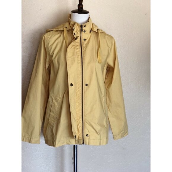 Caslon Women's Petite Yellow Short Techy Cotton Parka Size XXS - Picture 11 of 11